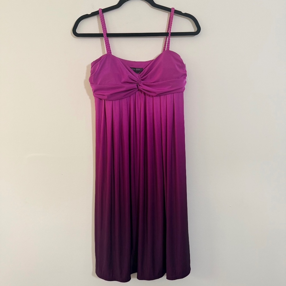 Bisou Bisou Magenta Pink Ombre Strappy 'Sharpay' HSM Prom Datenight Dress  Sz.10